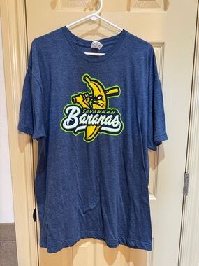 Savannah Bananas Graphic Tee - Navy with Yellow Logo